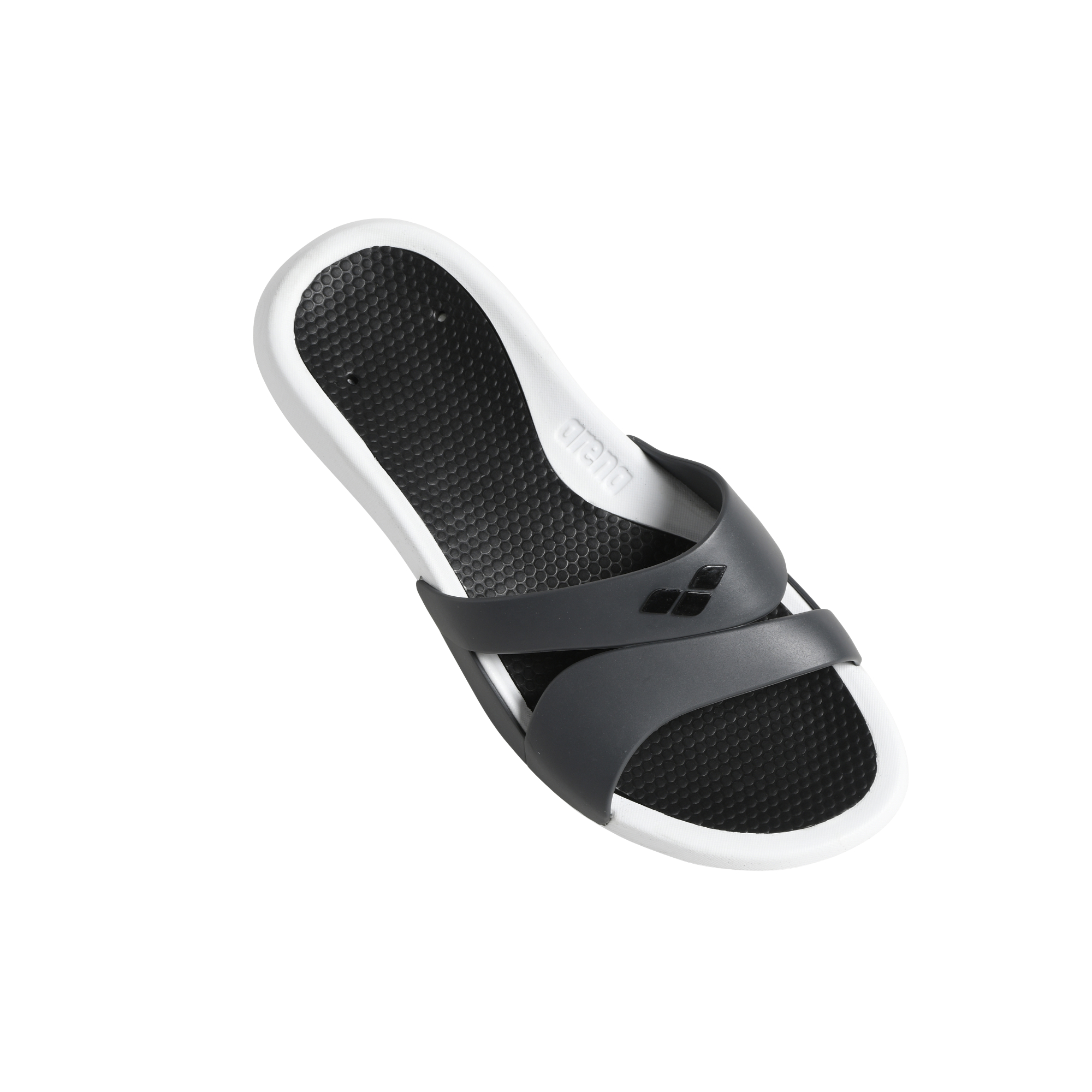 arena Pantolette Nina white-dark grey-black 41