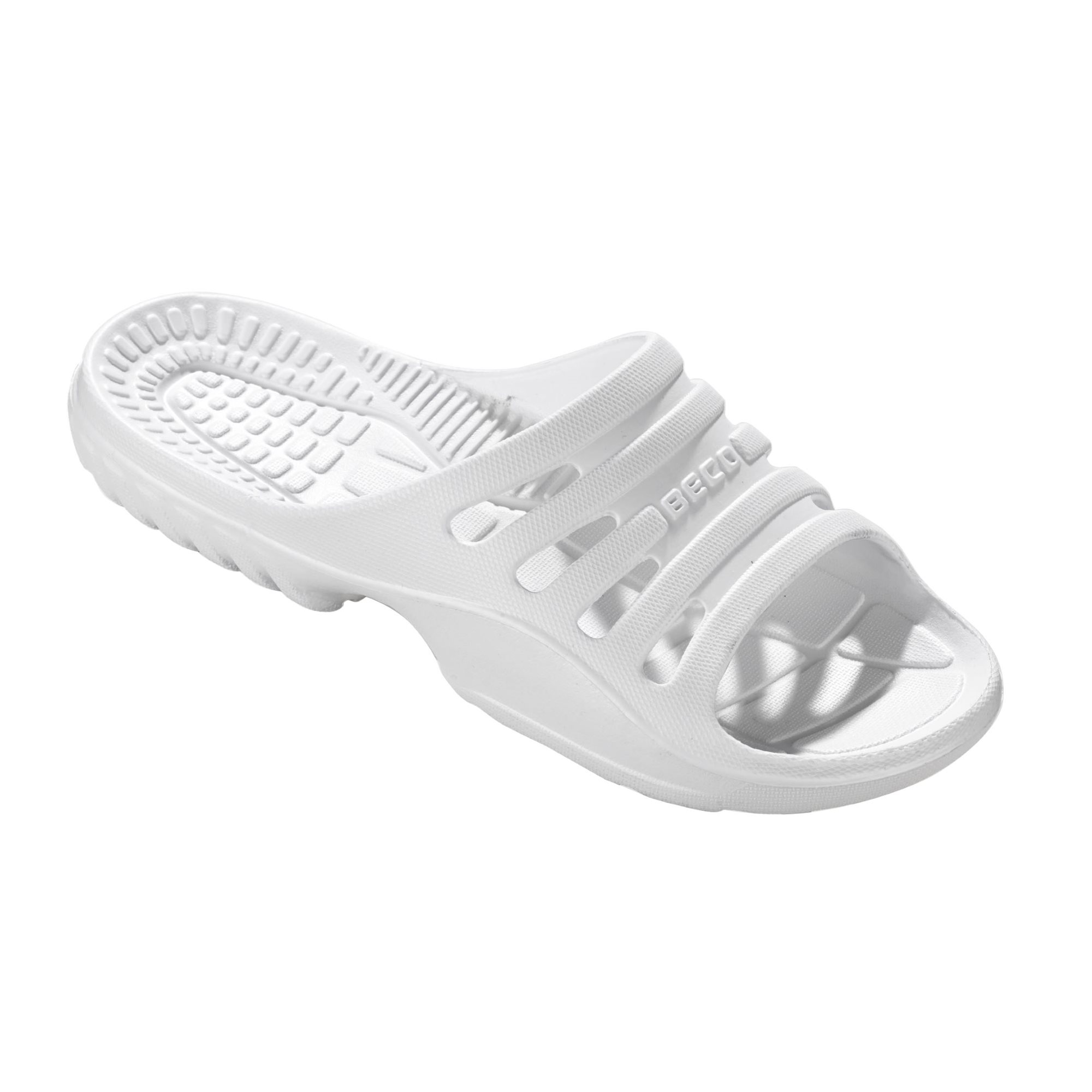 BECO Badeschuhe Slipper 36 weiß