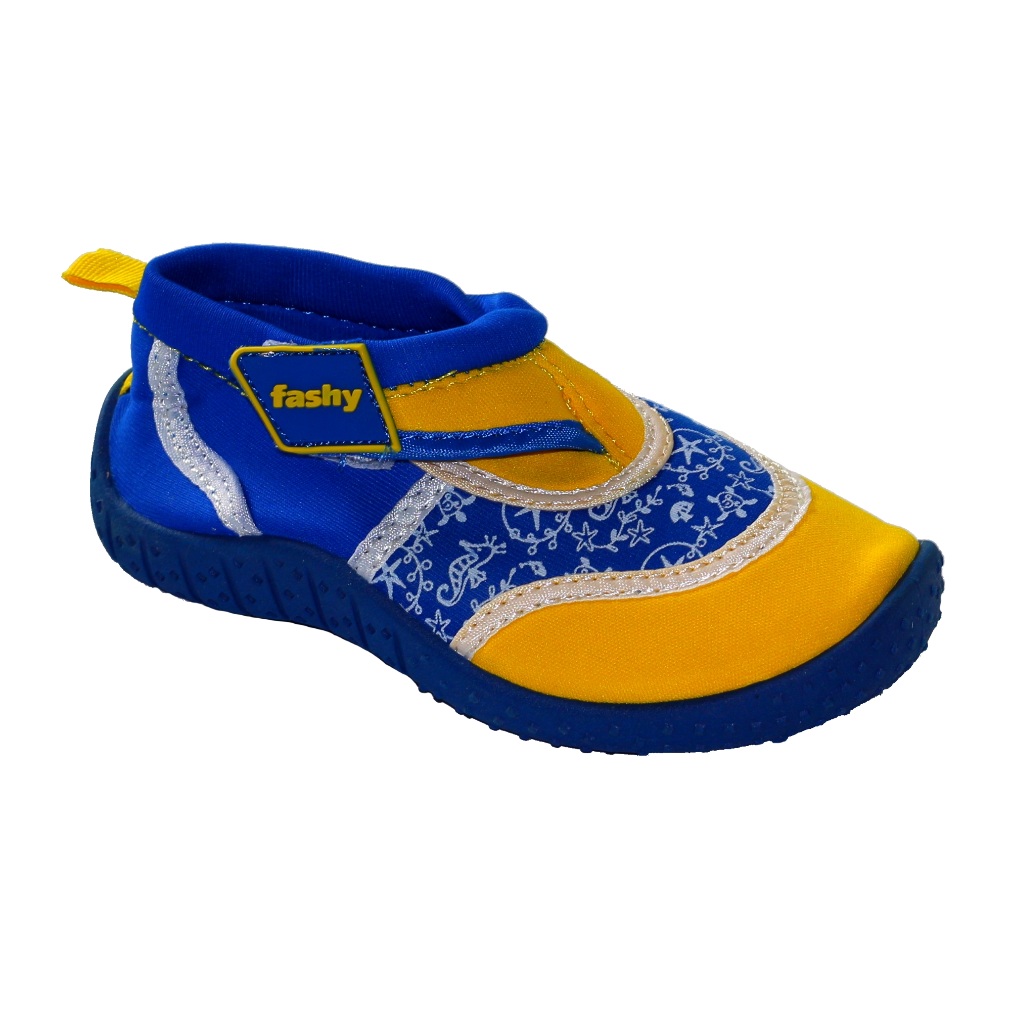 Fashy Aqua-Schuh Arona 22 blau-gelb